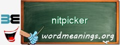 WordMeaning blackboard for nitpicker